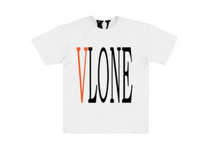 VLONE 'ORANGE V' WHITE TEE