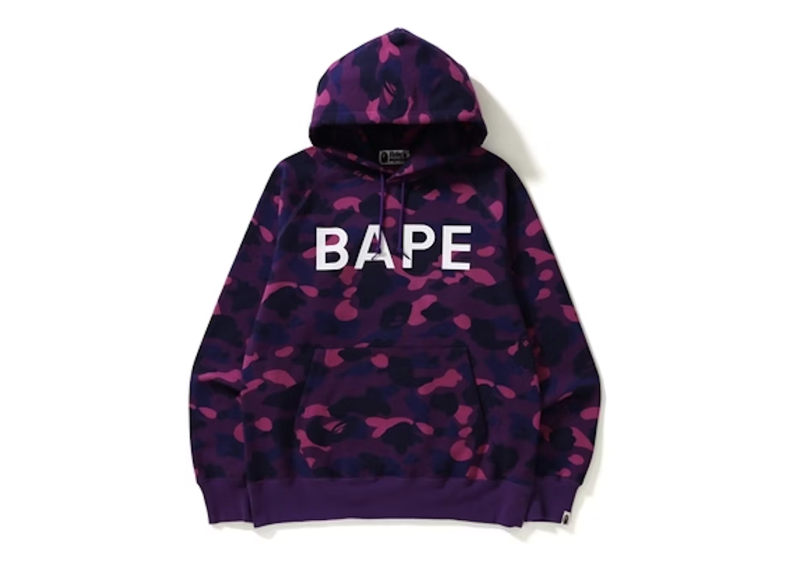 BAPE Big Font Purple Hoodie