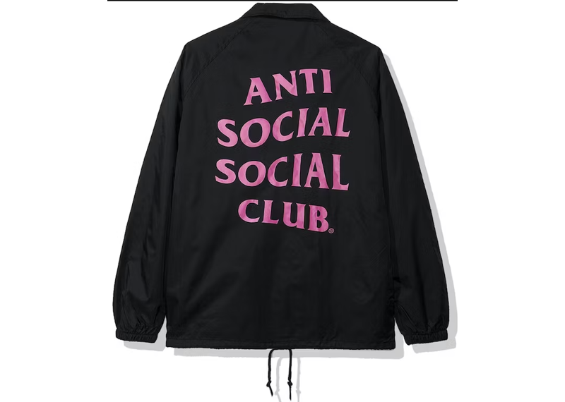 ASSC FOREVER HATED COACH JACKET BLACK