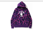 BAPE College Camo Purple