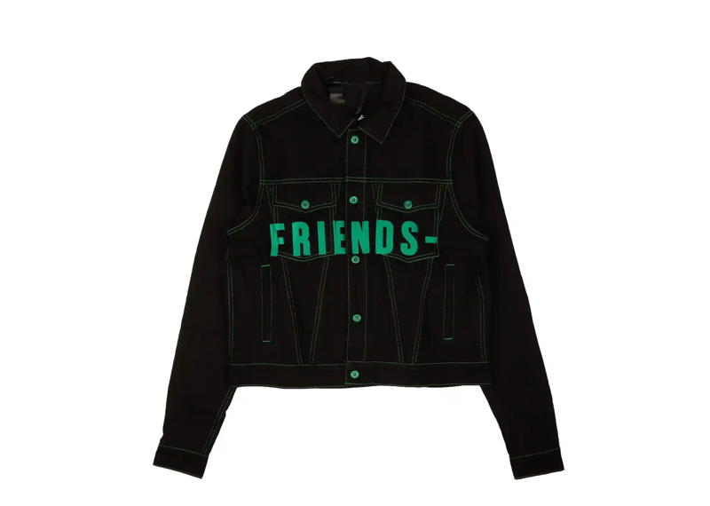 Friends Denim Jacket - Black/Green