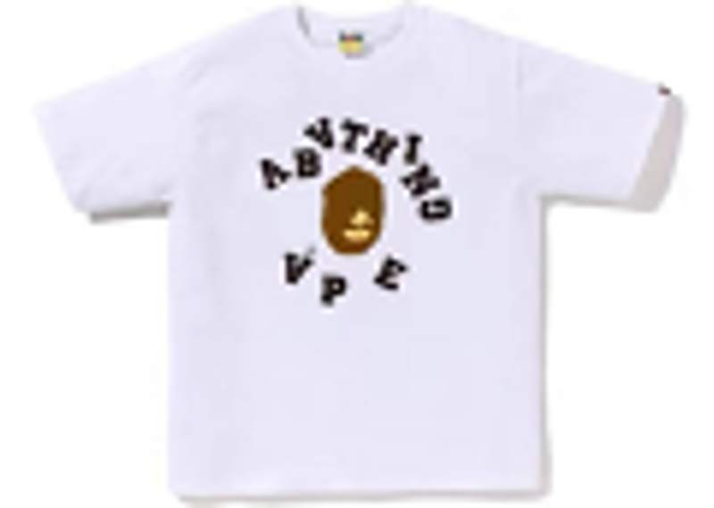 BAPE UPSDIE SH TEE WHITE/BLACK