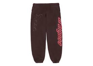 SP5DER Araignée Sweatpants Brown/Red