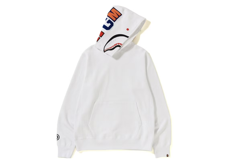 Bape Shark Hoodie White