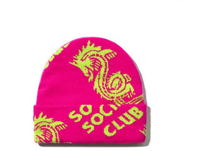 Anti Social Social Club Garden Grove Knit Cap Pink