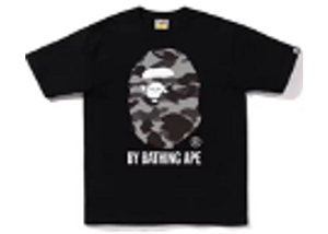 BAPE BH SNOW CAMO BLACK TEE