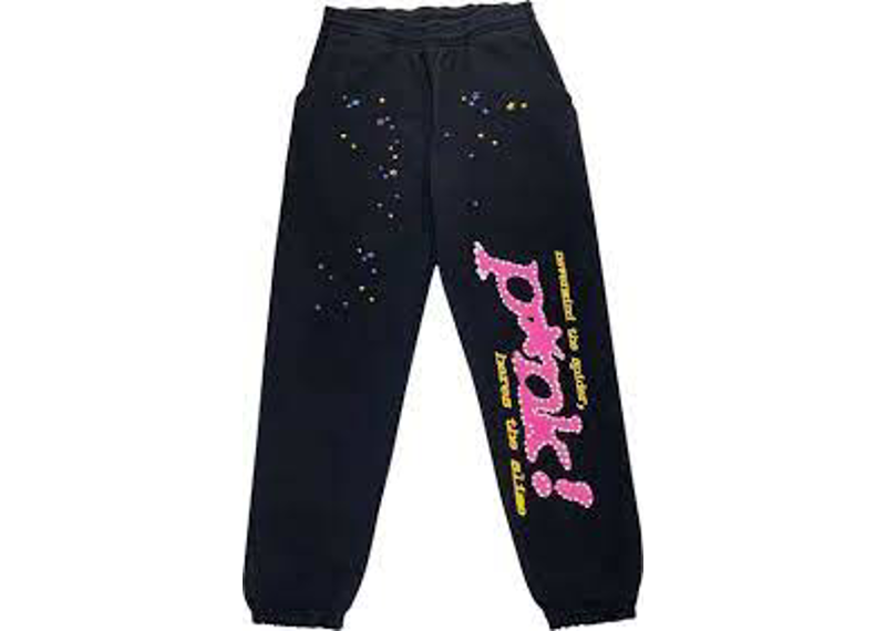 SP5DER P*nk Sweatpants Black