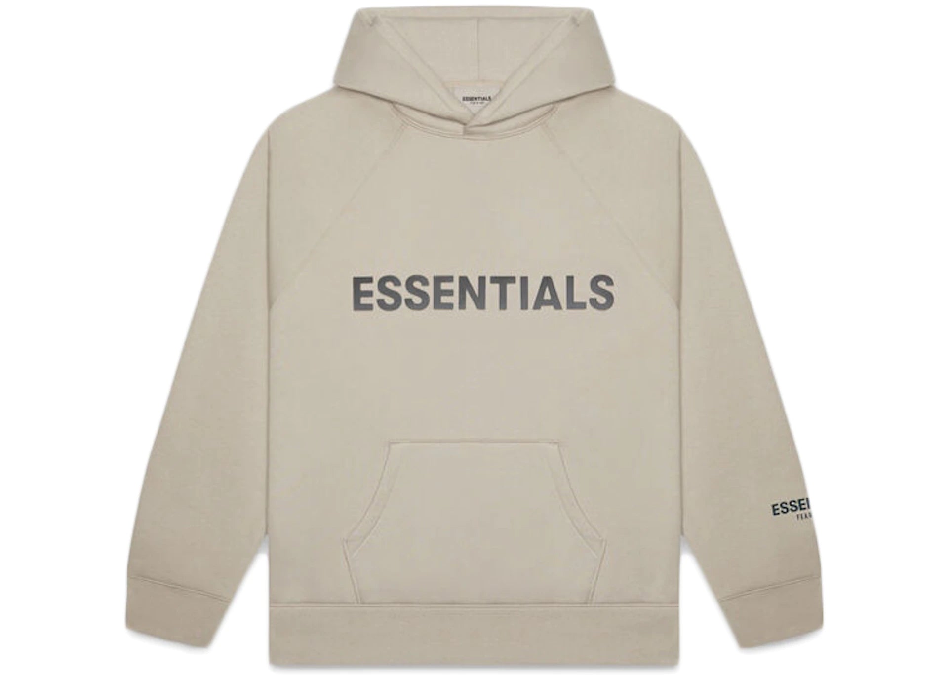 Fear of God Essentials Pullover Hoodie Applique Logo Olive/Khaki