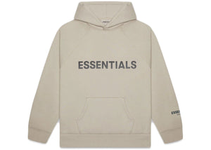 Fear of God Essentials Pullover Hoodie Applique Logo Olive/Khaki