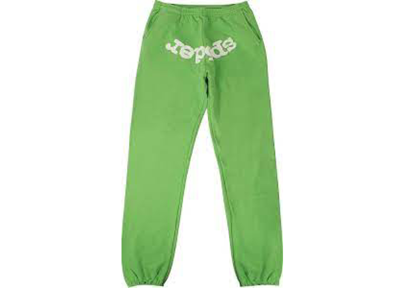 SP5DER Classic Sweatpants Green/White