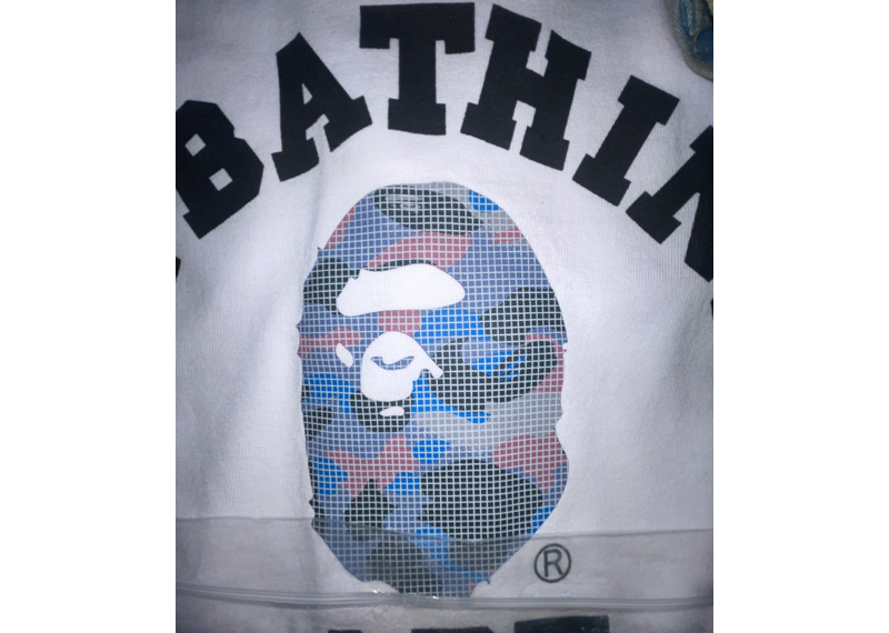 BAPE SH TEE MULTI/WHITE