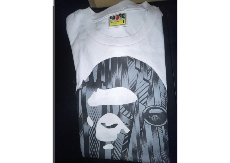 BAPE BH TEE WHITE/GREY