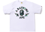 BAPE SH STAR TEE WHITE/GEEN/PURPLE CAMO