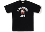 BAPE BURB TEE BLACK/RD