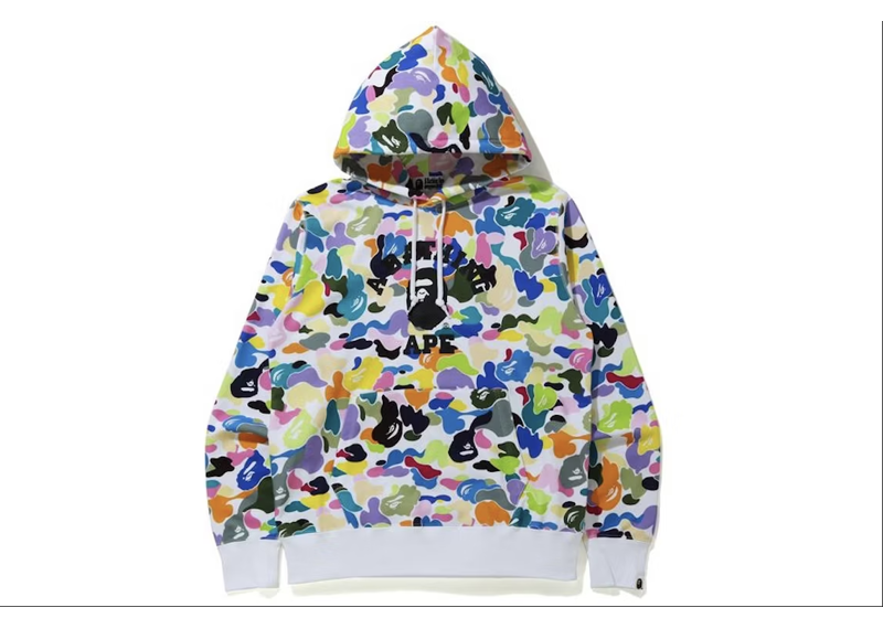 BAPE Multicamo White Hoodie