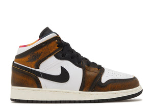 Air Jordan 1 Mid SE GS 'Wear-Away - Taxi'