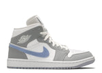 Wmns Air Jordan 1 Mid 'Wolf Grey Aluminum'