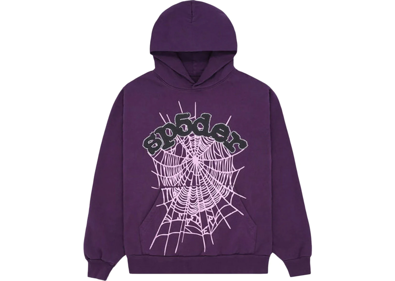 SP5DER Web Hoodie Purple/Black