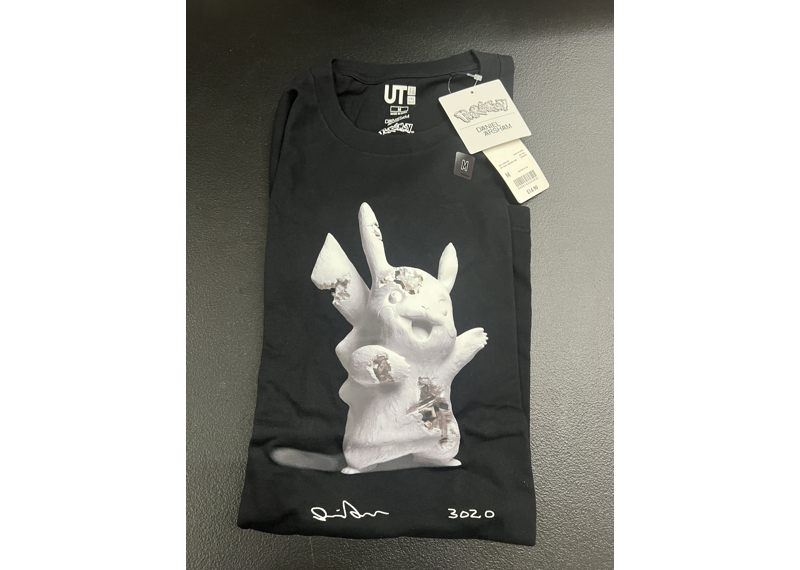 DANIEL ARSHAM X PIKACHU BLACK SHIRTS