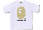 BAPE BH AO WHITE/GLD TEE