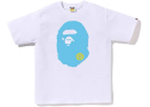 BAPE BH TEE WHITE/LIGHT BLU