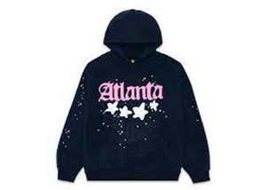 SP5DER Atlanta Hoodie Navy/Pink