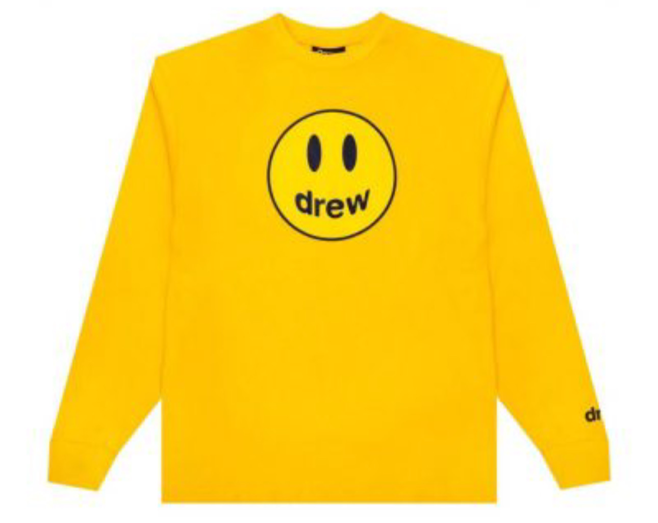 Drew House - L/S Smile Logo Golden Yellow Tee