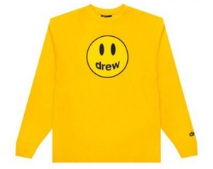 Drew House - L/S Smile Logo Golden Yellow Tee