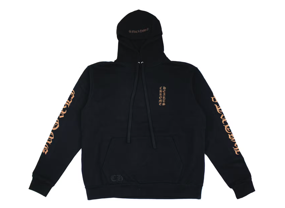 Chrome Hearts Vertical Logo FU Hood Hoodie