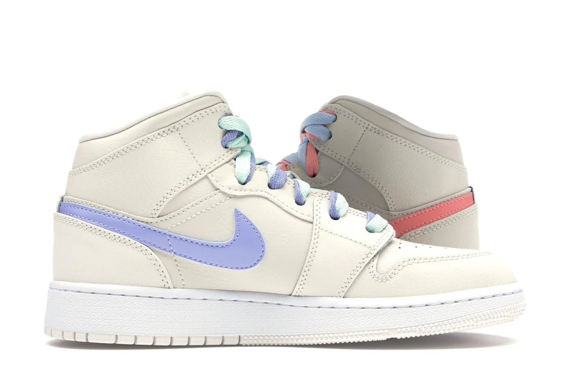Jordan 1 Mid Multi-Color Swoosh Phantom (GS)