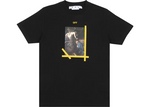 "Off-White" Caravaggio Yellow Arrow Ann Skate Tee Black