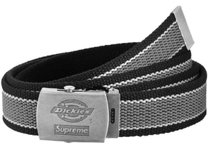 Supreme Dickies Stripe Webbing Belt Black