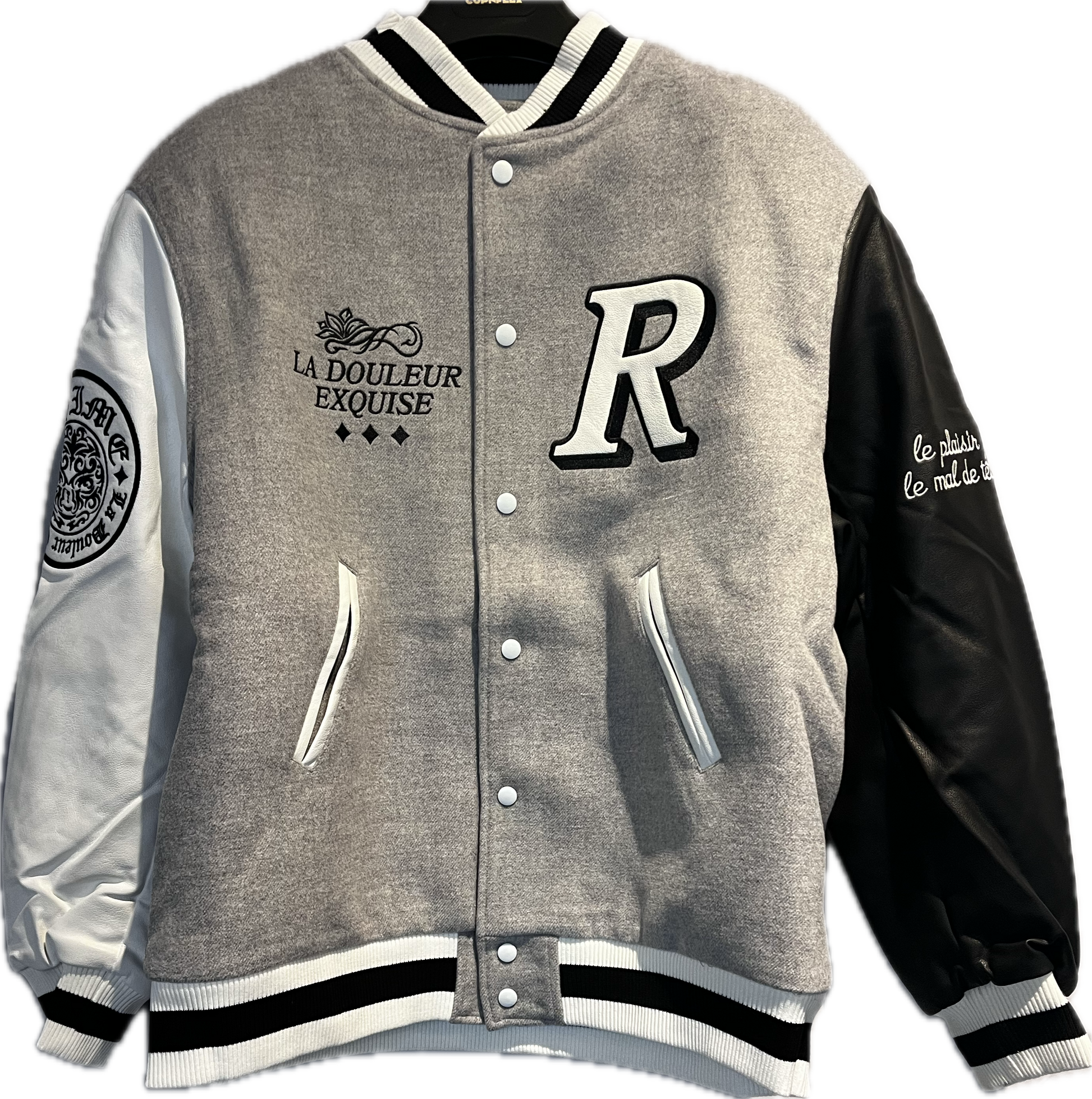 Rhime 'Palace ' Grey Baseball Jacket