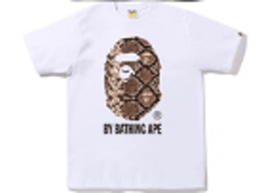 BAPE BH SNAKE WHITE TEE