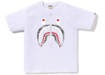 BAPE BIG SHARK TEE WHITE/GRY