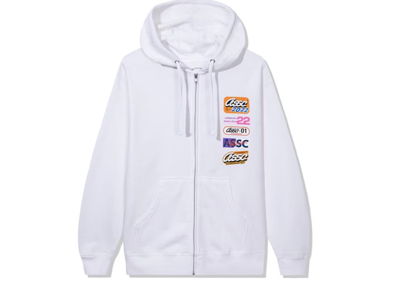 ASSC HOT NIGHTS ZIP UP WHITE