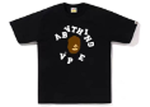 BAPE UPSIDE SH TEE BLACK/WHITE