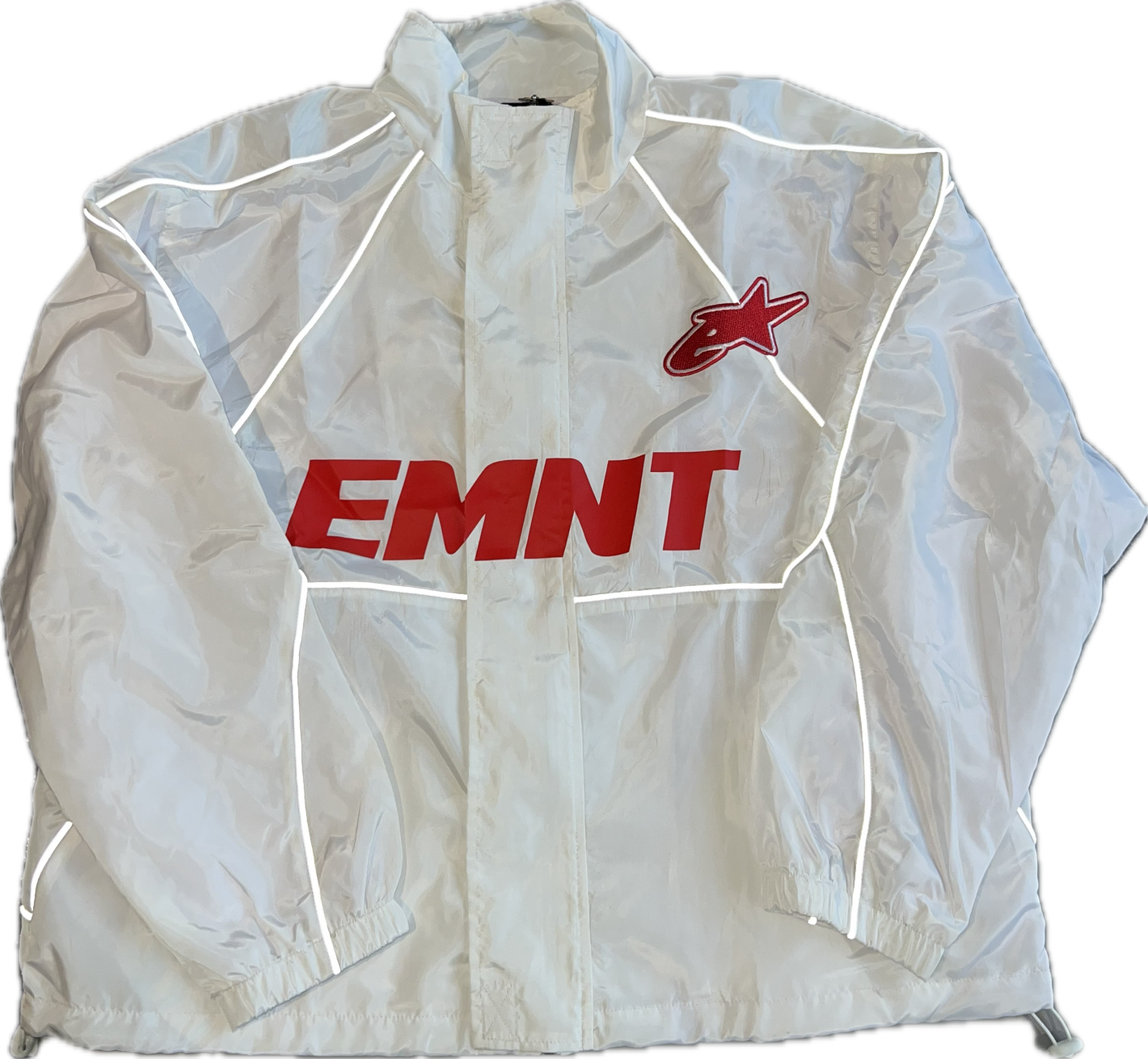 EMINENT WHITE NYLON SWEATSUIT TOP