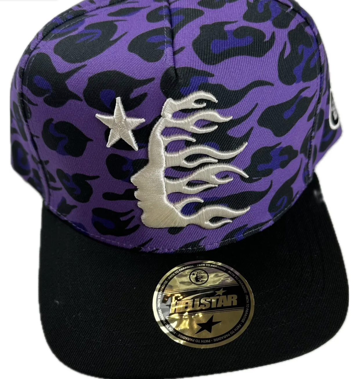 Hellstar Purple 'Cheetah' Snapback Hat