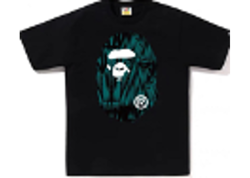 BAPE BH TEE BLACK/DRK GRN