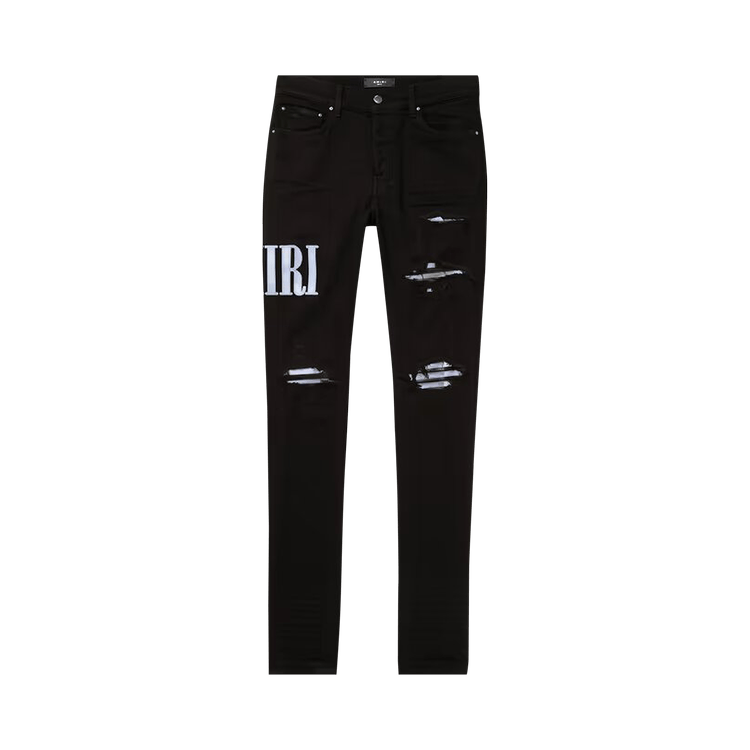 Amiri Tie Dye Core Logo Jean 'Black'