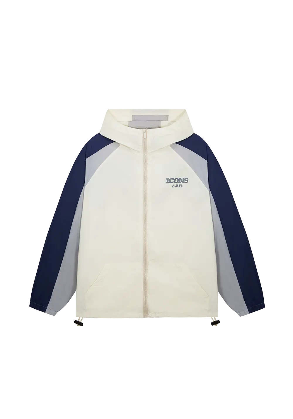 ICONS LAB 'IF YOUR LOST ' WHITE/ NAVY ZIP UP