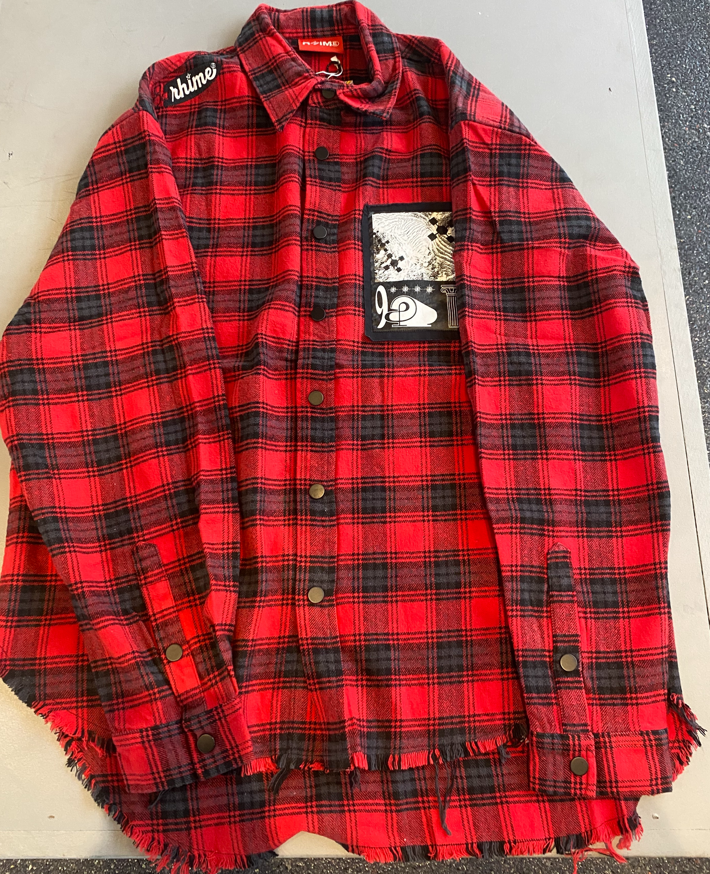 Rhime Flannel Red Shirt