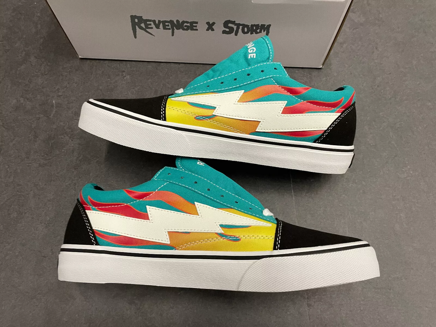 Revenge Storm " Teal w Flames "