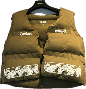 Rhime Puffer Beige Vest