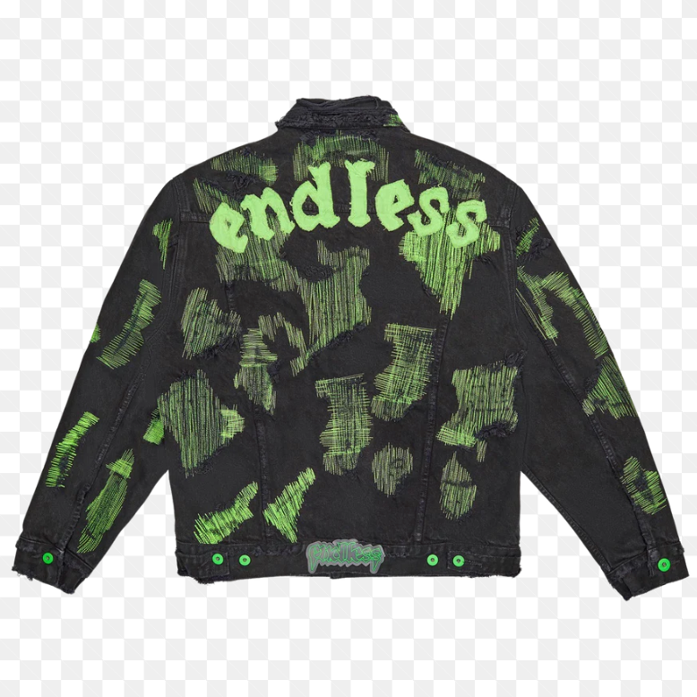 Endless Denim - Less Black/Green Jacket