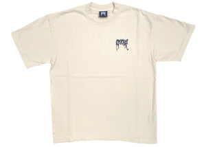 Revenge Basic Embroidered Cream Tee