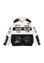 ICONSLAB 'RACING ' WHITE JACKET