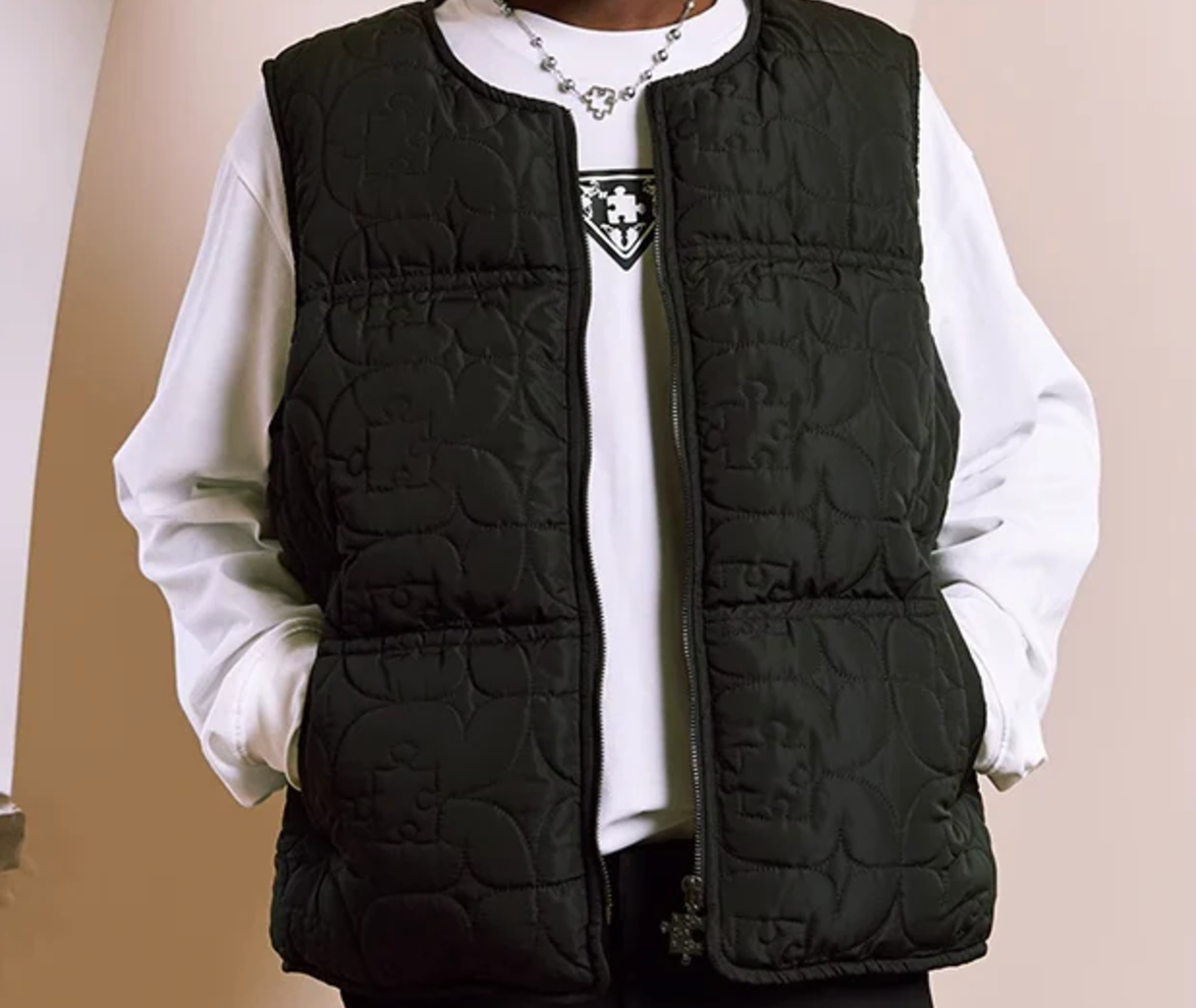 YADC Puffer Vest Black 