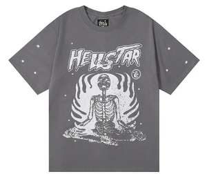 Hellstar Flaming Skeleton Tee